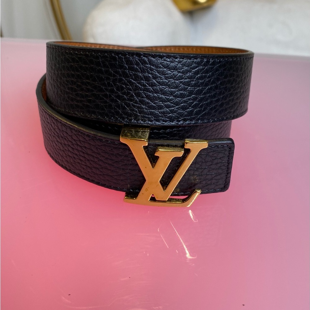 LOUIS VUITTON CALF LEATHER BELT BRAND NEW